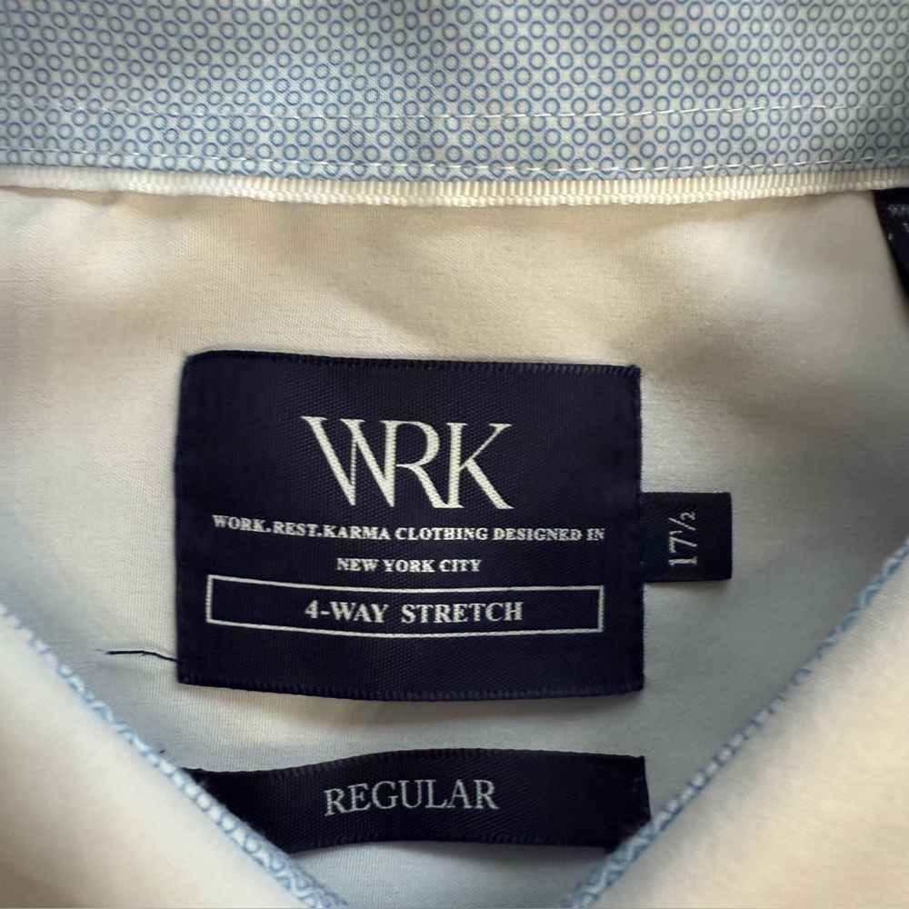 Wrk Regular Fit Solid Performance Dress Shirt (Of… - image 7
